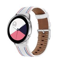 ﹉☽ สายหนัง 20 มม. 22 มม. สำหรับ Samsung Galaxy Watch 5/4/3 Gear S3 Huawei Watch 3/GT3 สร้อยข้อมือสายรัดข้อมือ Correa สำหรับ Amazfit GTR เข็มขัด