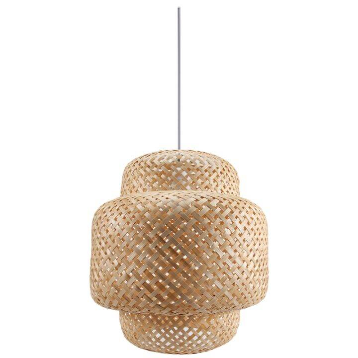 Modern Bamboo Pendant Light Rattan Lights Fixture Bamboo Wicker