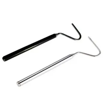 2pcs Stainless Steel Straight and Curved Nippers Tweezers Feeding Tongs for  Reptile Snakes Lizards Spider (Silver)