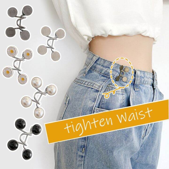 hot-dt-y2k-brooch-set-tighten-waist-brooches-for-skirt-pants-jeans-adjustable-clip-metal-pins-clothing-accessorie