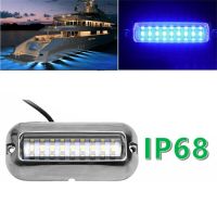 27LED เรือ10-30V ไฟขวางกลางเรือท้องแบนใต้น้ำดาวน์ไลท์เรือเดินสมุทรเรือสแตนเลสเบาแสงทะเลกันน้ำ