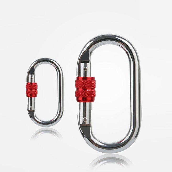 daxiang-hammock-เครื่องมือกลางแจ้งที่ปลอดภัยล็อคประตูสกรูล็อคอลูมิเนียมคลิปพวงกุญแจคลิปคาราบิเนอร์อุปกรณ์เอาตัวรอด