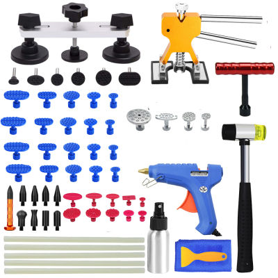 Auto Paintless Dent Repair Kits - Car Dent Puller with Bridge Dent Puller Kit for Automobile Body Motorcycle Refrigerator