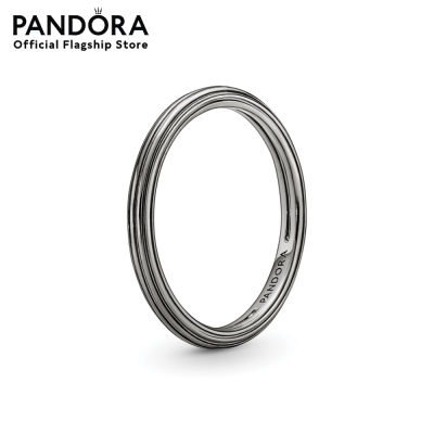 Pandora Me Silver Ruthenium-plated ring
