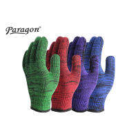 ถุงมือถัก PARAGON รุ่น มังกรทอง(12 คู่)| สำหรับงานเกษตรกรรม | งานประมง | มีความยืดหยุ่นสูง | นุ่ม กระชับ