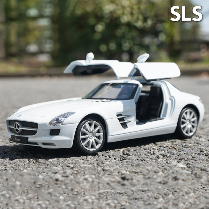 welly-1-24-benz-sls-ล้อแม็กรถยนต์-d-iecasts-และของเล่นยานพาหนะรถรุ่นขนาดเล็กขนาดรุ่นรถของเล่นสำหรับเด็ก