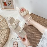 Internet Slippers Outer Wear Thick Soles 2022 New Korean Version Ins With Skirt Beach Two-Wear Sandals And