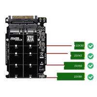 PCIE3.0 NVME NGFF to U.2 SFF8639 Riser Card M.2 NVME to U.2 Riser Card Dual Interface Expansion Card