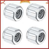 PEANSEA 4Pcs BORE 14mm ตลับลูกปืนเม็ดเข็ม เหล็กแบริ่ง เล็กๆน้อยๆ ตลับลูกปืนทางเดียว ความแข็งสูง OD 12มม. ความกว้าง ตลับลูกปืนทรงแปดเหลี่ยม เครื่องมือสำหรับเครื่องจักร