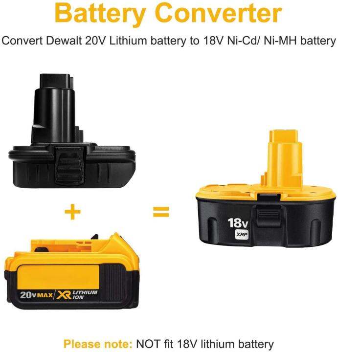 แบตเตอรี่-dm18rl-อะแดปเตอร์แปลงยูเอสบี-dm20rob-สำหรับ-ryobi-convert-dewalt-20v-milwaukee-18v-เป็น18v-ตัวแปลงแบตเตอรี่