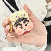 ใหม่ 1/2 kawaii Crayon Shin Chan โกรธน่ารัก 3D ตุ๊กตาสเตอริโอทั้งหมดรวมป้องกันการตกการ์ตูนกรณีหูฟังมืออาชีพ