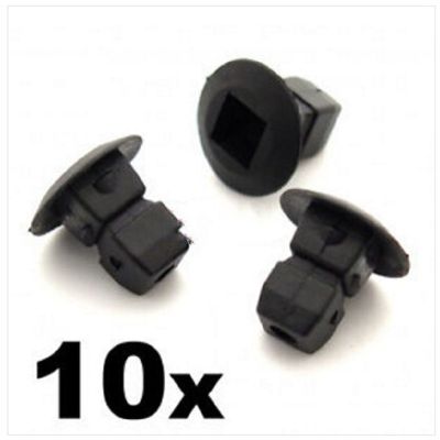 10x Plastic Grommets Lock nuts Expanding Nuts- For Audi Bumper Trim Shields etc