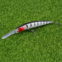 Lingyue 1ชิ้นยาวสร้อย14.5เซนติเมตร/15กรัมล่อตกปลาฮาร์ดโมโหพลาสติก Crankbait 6ตะขอเหยื่อเทียมสำหรับเบสหอก P Esca