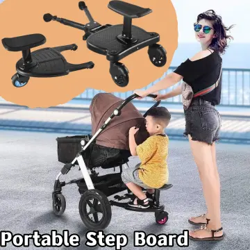 Stroller with outlet standing platform