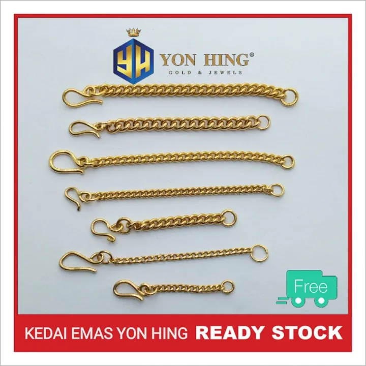 Rantai Tangan Safety Lock Emas 916 Yon Hing | Lazada