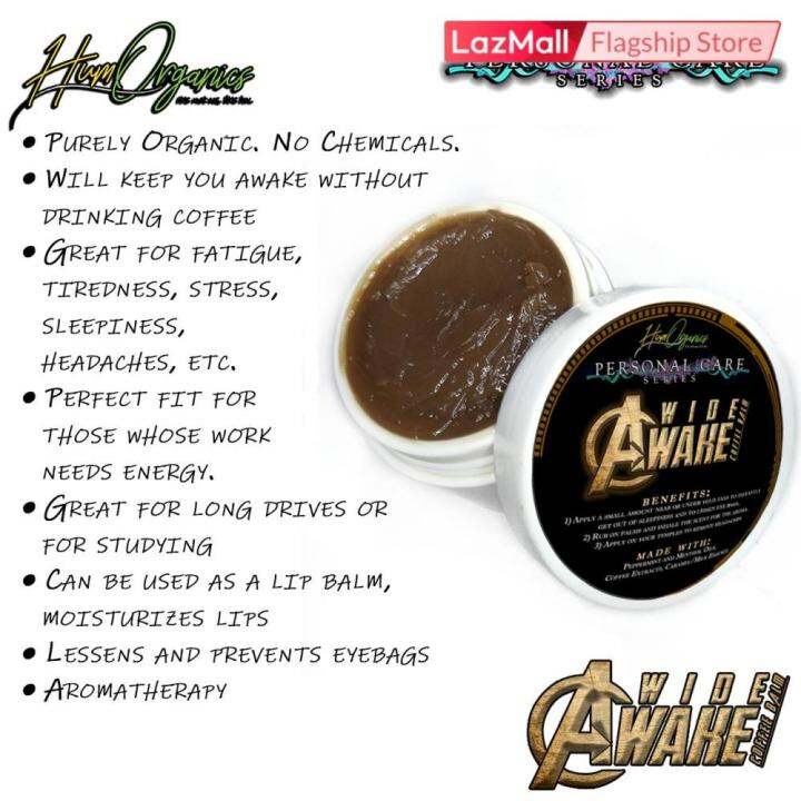 WideAwake Multipurpose Coffee Balm Lip balm, Aromatherapy, for