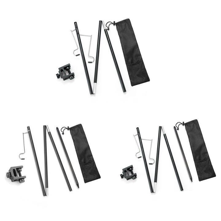 Camping Lamp Post Pole Kit Portable Ground Desktop Outdoor Folding