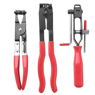 3Pcs Cv Joint Boot Clamp Pliers Car Banding Hand Tool Kit Set For Use Multifunctional With Coolant Hose Fuel Hose Tools