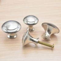 ▤ 10pcs/set Round Cabinet Knobs Stainless Steel Wardrobe Drawer Knobs Kitchen Cupboard Pull Handles Furniture Hardware