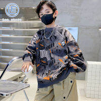LS Boy S Fleece Sweatshirt เด็กโตหล่อและหนาแบบบูรณาการสไตล์อินเทรนด์