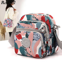 Colorful Printed Cloth Crossbody Bag Womens 2022 Small Nylon Fabric Cross Body Shoulder Bags for Women Girls Messenger Bag Lady