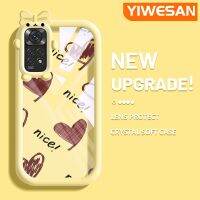 YIWESAN เคสสำหรับ Xiaomi MI Redmi โน๊ต11 Note 11S น่ารักลายการ์ตูนช็อคโกแลตรูปหัวใจเคสสีสันสดใสโปร่งใสกันกระแทกนุ่มโปร่งใสเรียบง่ายปลอกเคสโทรศัพท์รูป