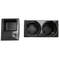 51168217953 for 3 Series E46 318I 320I 98-06 Carbon Fiber Center Console Water Cup Holder Coin Storage Box