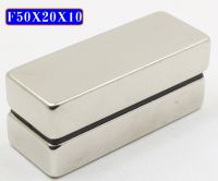 1ชิ้น แม่เหล็ก 50x20x10มิล Magnet Neodymium 50*20*10mm แม่เหล็กแรงสูง สี่เหลี่ยม ขนาด 50x20x10mm แรงดูดสูง 50*20*10mm เป็นอุปกรณ์ DIY ติดแน่น ติดทน