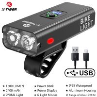 X-TIGER Bike Light Super Bright USB Rechargeable LED Bicycle Lamp 6 Light Modes MTB Road Cycling Front Flashlight Accessories Medicine  First Aid Stor