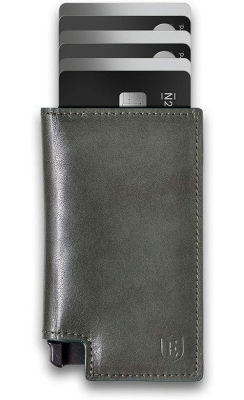 Ekster Parliament - Slim Leather Wallet - RFID Blocking - Quick Card Access Juniper Green