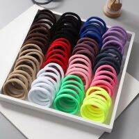 ஐ✿ 30/50PCS/Set Women Elastic Hair Bands Girls 4cm Simple Solid Colors Headband Hair Ropes female Ponytail Holder Hair Accessories