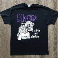 Misfits Season Tv Skull Printing Black T Shirts Hip Hop Graphic Grunge Tees Loose American Retro