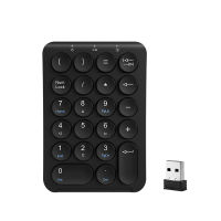 (มีในสต็อก) Portable MINI Number Pad Slim, 22 Keys 2.4GHZ Wireless USB numeric keypad Keyboard for LAPTOP Desktop PC Notebook ***