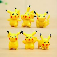 [AhQ ornaments] รูปแบบใหม่6ชิ้น/เซ็ต4เซนติเมตรมินิของเล่นการ์ตูนตุ๊กตา Pikachu รูปโปเกมอนตัวเลขอะนิเมะพีวีซีแอ็คชั่นวันเกิดของเล่นสำหรับเด็ก