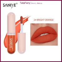 TataFairy【Ready สหรัฐอเมริกา Stock 】 SANIYE ลิปสติกเหลว Matte มินิแคปซูลสีแดงลิปเคลือบริมฝีปากลิปกลอสง่ายต่อการพกพา