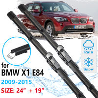 ใบมีดปัดน้ำฝนด้านหน้ารถยนต์สำหรับ BMW X1 E84 2009 2010 2011 2012 2013 2014 2015กระจกหน้าอุปกรณ์ดูแลกระจกรถแปรงเครื่องทำความสะอาดหน้าต่าง (2ชิ้น)