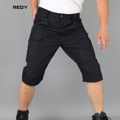REDY กางเกงขาสั้นกลางแจ้งกันน้ำสำหรับผู้ชาย,กางเกงเมสเซนเจอร์คาร์โก้สั้นผ้าฝ้ายกลางแจ้ง