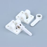 【LZ】㍿□  1 Conjunto 3mm/4mm Branco Engrenagem de Pouso Frente Roda Direção Braços   Montagens Adequado Para RC Aviões de Asa Fixa DIY Parts