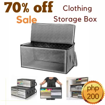 Foldable Canvas Storage Box (random Colour)