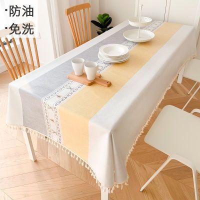 （HOT) ผ้าปูโต๊ะบนโต๊ะอาหารกันน้ำน้ำมันศิลปะสไตล์นอร์ดิกแบบใช้แล้วทิ้งที่นิยมในโลกออนไลน์ ins โต๊ะกาแฟโต๊ะศิลปะสไตล์ญี่ปุ่น