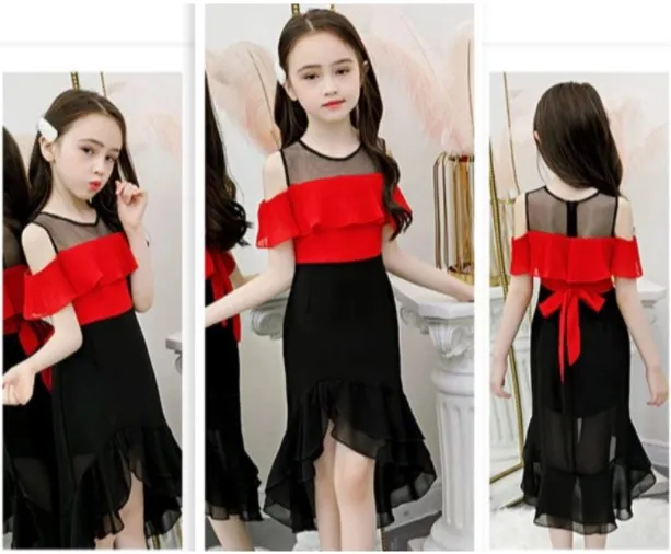 dress brokat kombinasi satin panjang,