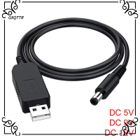 GXQTTR 3pcs ที่2.1x5.5mm WIFI ไปยังพาวเวอร์แบงค์ แจ็ค USB to DC สายเคเบิล USB สายเพิ่มระดับ เพิ่มสาย ตัวแปลงสัญญาณ