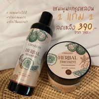 แชมพูมะกรูดชลอน HERBAL SHAMPOO by Chalon 1 แถม 1 แชมพู+ทรีทเม้นท์