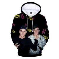 Sudadera con capucha holgada para hombre, ropa deportiva masculina de lana cálida con estampado 3D de Dolan Twin, gran oferta