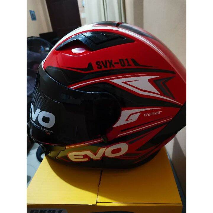 Evo Svx Full Face Dual Visor Helmet Lazada Ph