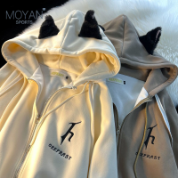 Moyan Sports เสื้อกันหนาว ผญ เสื้อแขนยาวผญ เสื้อกันหนาว เสื้อฮู้ดหญิง สต๊อกพร้อม เสิ้อผ้าแฟชั่น เกาหลี 2022ใหม WJK2390YOM 37Z230914