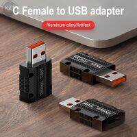 120W Zinc Alloy USB TypeC Otg Adapter 10Gbps USB A Male to USB-C Female Connector for Phone Ipad Macbook Adaptador Data Transfer