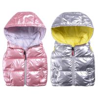 （Good baby store） Child Waistcoat Children Outerwear Winter Coats Kids Clothes Warm Hooded Cotton Baby Boys Girls Vest For Age 3 10 Years Old