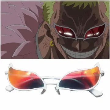 Anime One Piece Joker Donquixote Doflamingo Eyes Sunglasses Cosplay Glasses  Prop