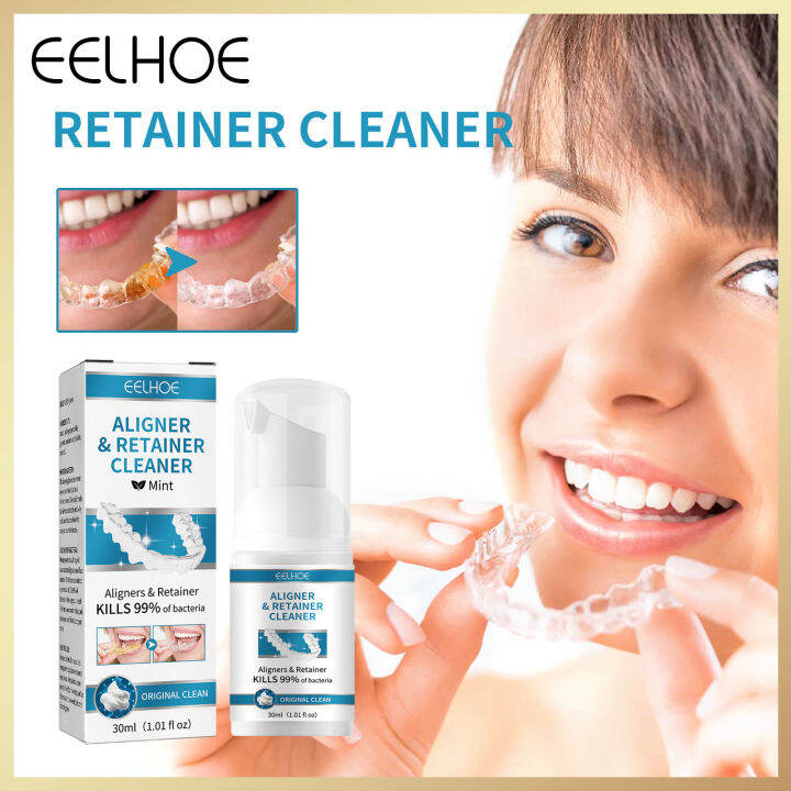 Eelhoe Aligner&Retainer Cleaner Removes Bad Odors Mint Fresh Breath